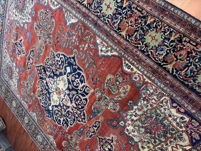 Antique Persian Sarouk Farahan - Image 3