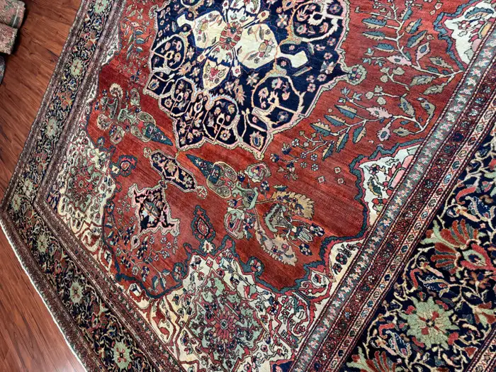 Antique Persian Sarouk Farahan - Image 6
