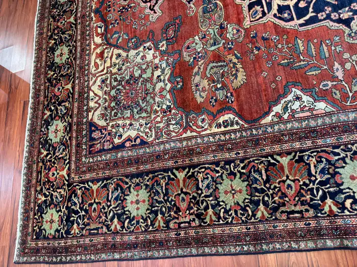 Antique Persian Sarouk Farahan - Image 7
