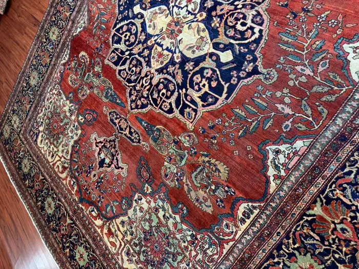 Antique Persian Sarouk Farahan - Image 8