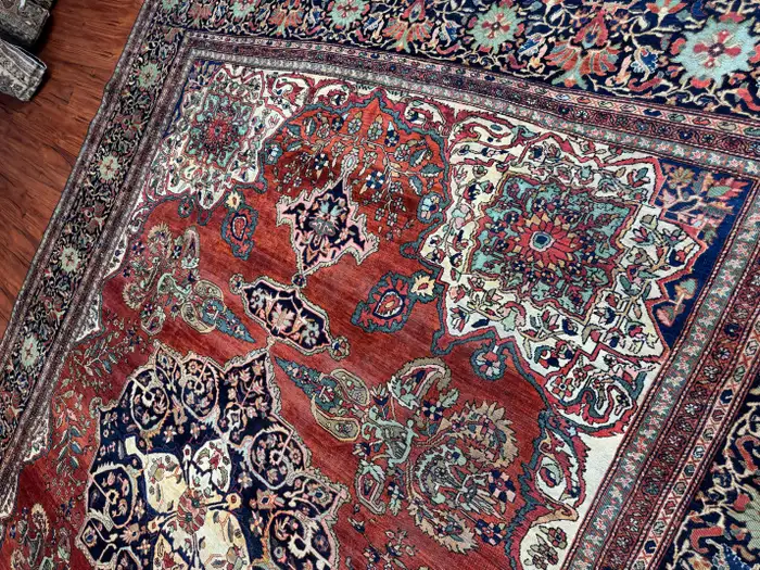 Antique Persian Sarouk Farahan - Image 11