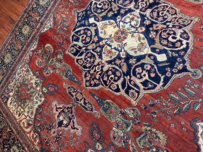 Antique Persian Sarouk Farahan - Image 18
