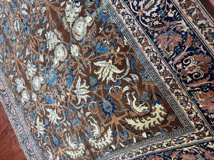Antique Persian Tabriz Rug - Image 5