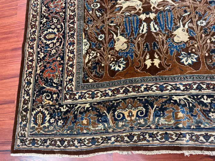 Antique Persian Tabriz Rug - Image 9