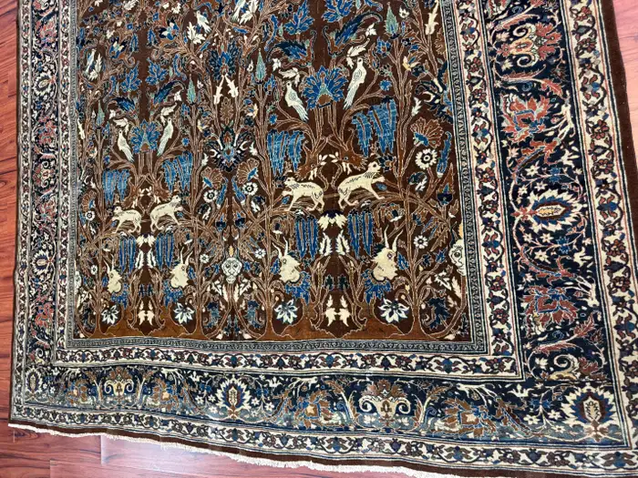 Antique Persian Tabriz Rug - Image 13