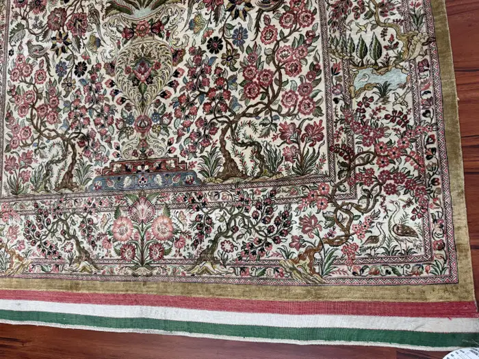 Extremely Fine Persian Isfahan Rug - Image 12