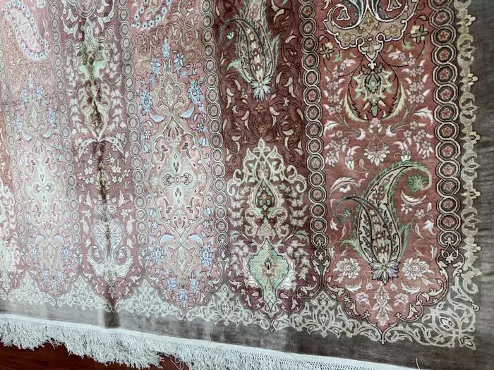 Extremely Fine Persian Silk Qum Rug - Image 17