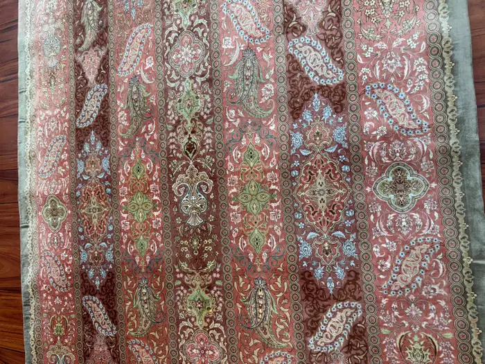 Extremely Fine Persian Silk Qum Rug - Image 12