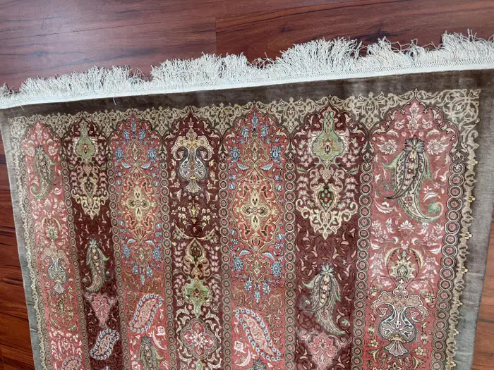 Extremely Fine Persian Silk Qum Rug - Image 15
