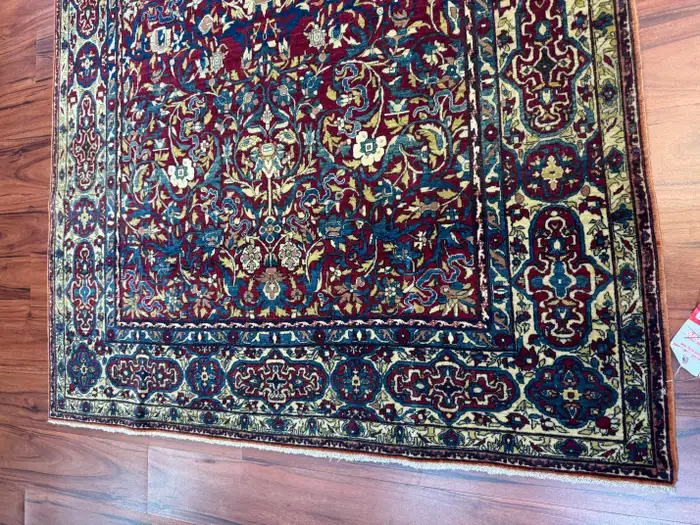 Extremely Fine Antique Persian Tehran Rug - Image 12