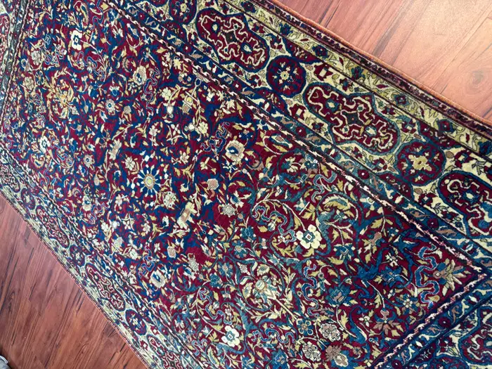 Extremely Fine Antique Persian Tehran Rug - Image 13