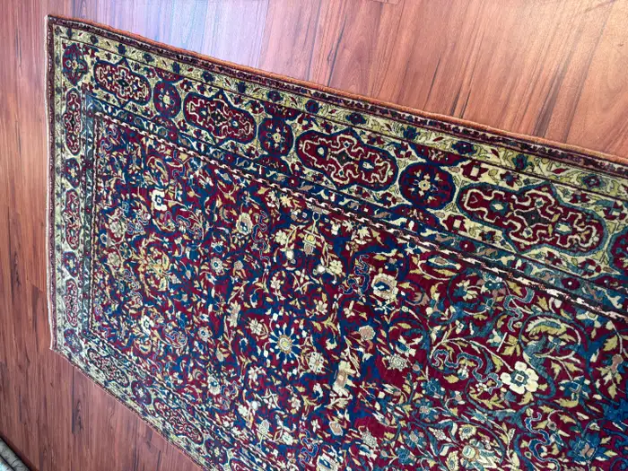 Extremely Fine Antique Persian Tehran Rug - Image 14