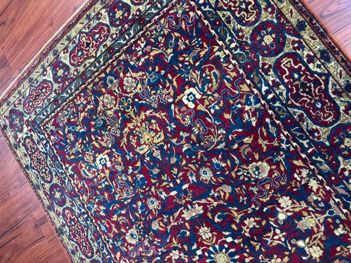 Extremely Fine Antique Persian Tehran Rug - Image 3
