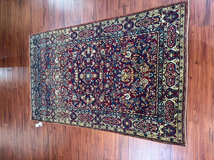 Extremely Fine Antique Persian Tehran Rug - Image 5