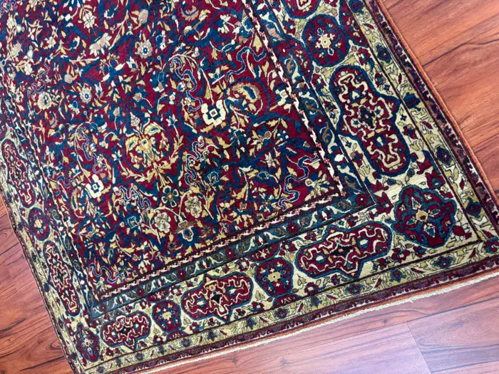 Extremely Fine Antique Persian Tehran Rug - Image 6