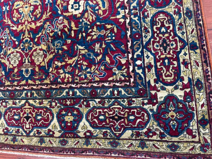 Extremely Fine Antique Persian Tehran Rug - Image 7