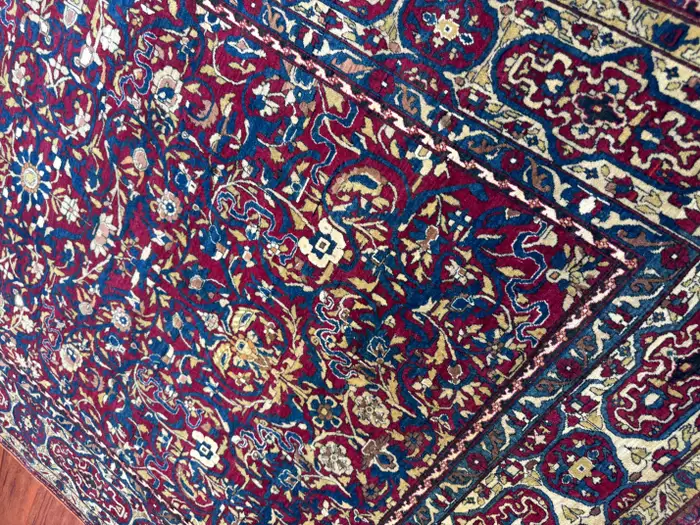 Extremely Fine Antique Persian Tehran Rug - Image 8