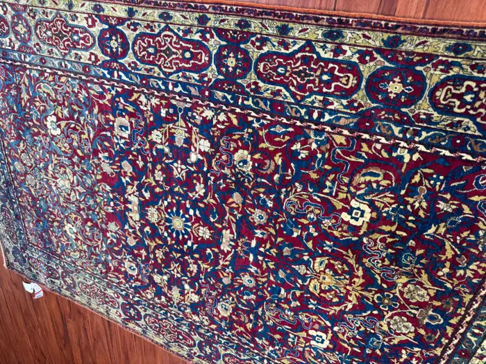 Extremely Fine Antique Persian Tehran Rug - Image 9