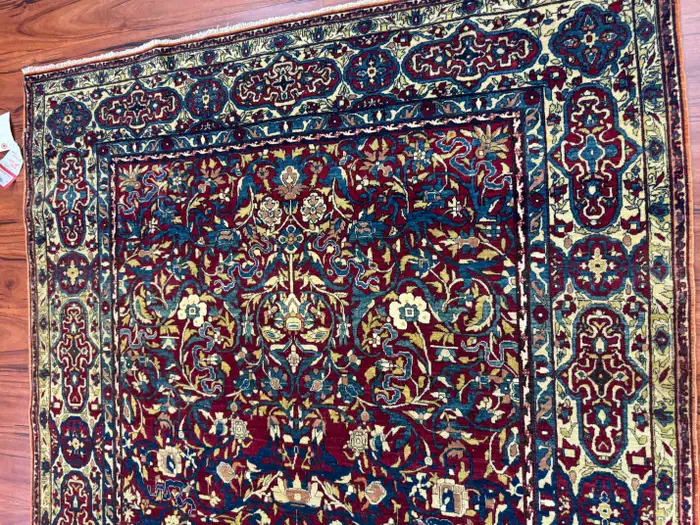 Extremely Fine Antique Persian Tehran Rug - Image 11