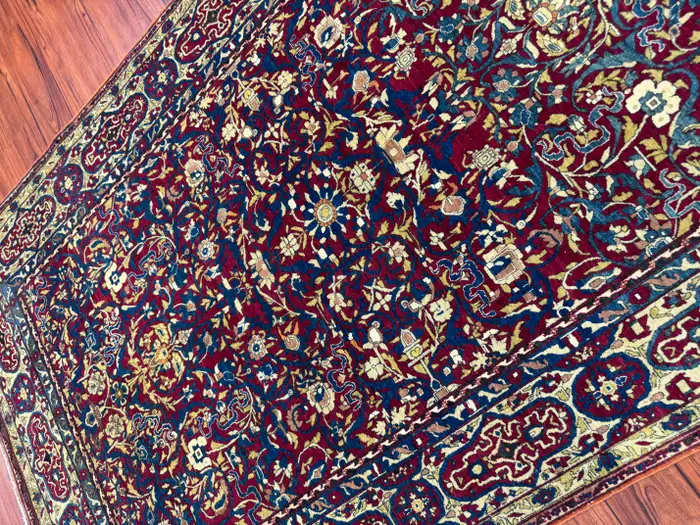 Extremely Fine Antique Persian Tehran Rug - Image 10