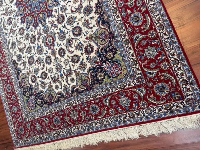 Extremely Fine Persian Isfahan Rug - Image 20