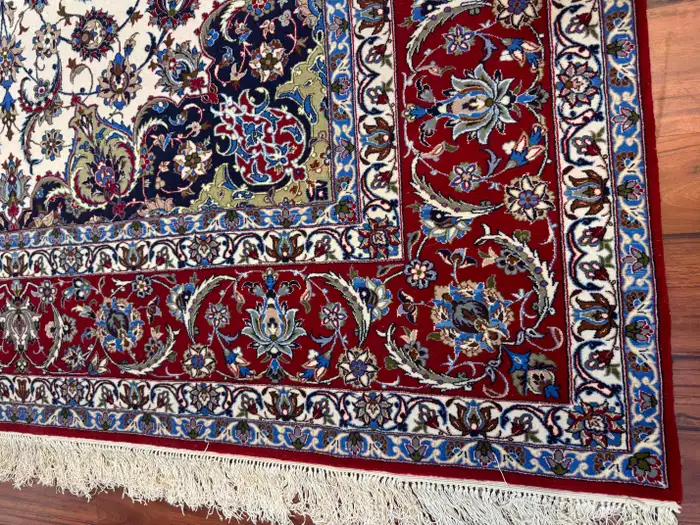 Extremely Fine Persian Isfahan Rug - Image 2