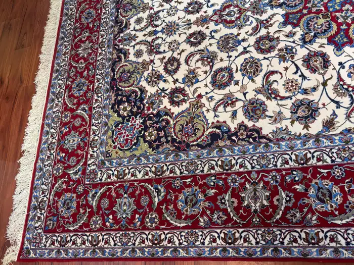 Extremely Fine Persian Isfahan Rug - Image 6