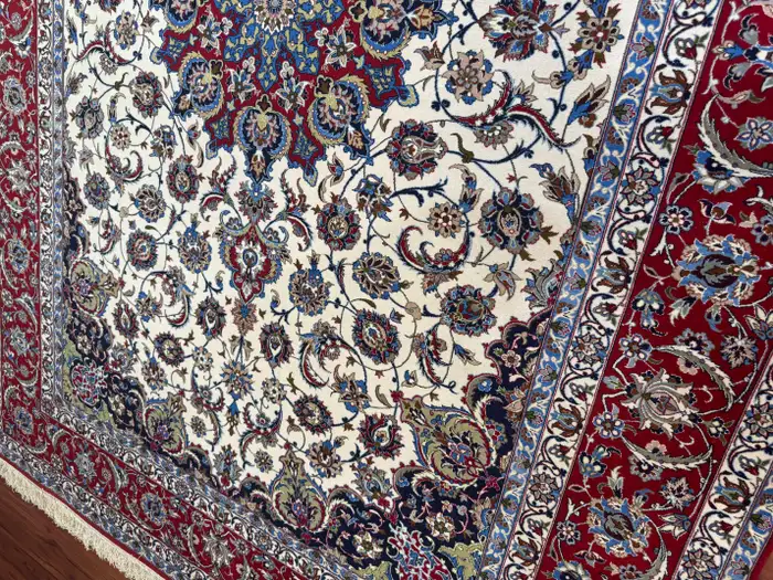 Extremely Fine Persian Isfahan Rug - Image 7