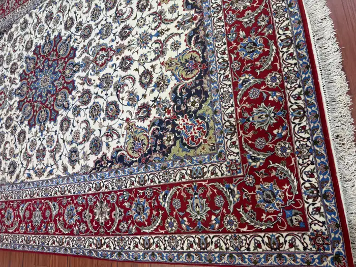Extremely Fine Persian Isfahan Rug - Image 10