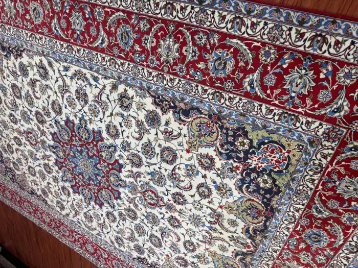 Extremely Fine Persian Isfahan Rug - Image 13