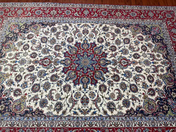 Extremely Fine Persian Isfahan Rug - Image 14