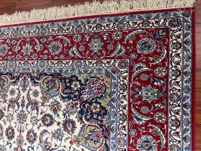 Extremely Fine Persian Isfahan Rug - Image 18