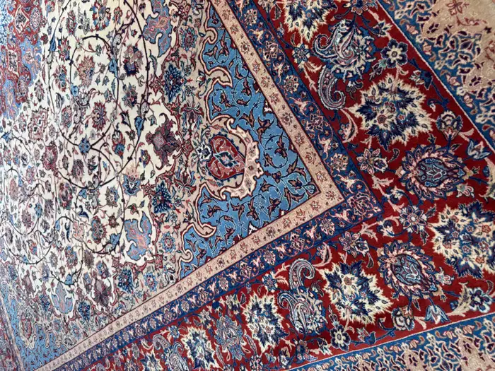 Extremely Fine Semi-Antique Persian Isfahan Rug - Image 3
