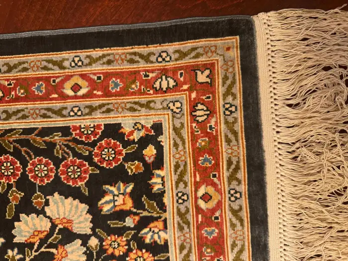 Extremely Fine Turkish Hereke Silk Rug - Image 2