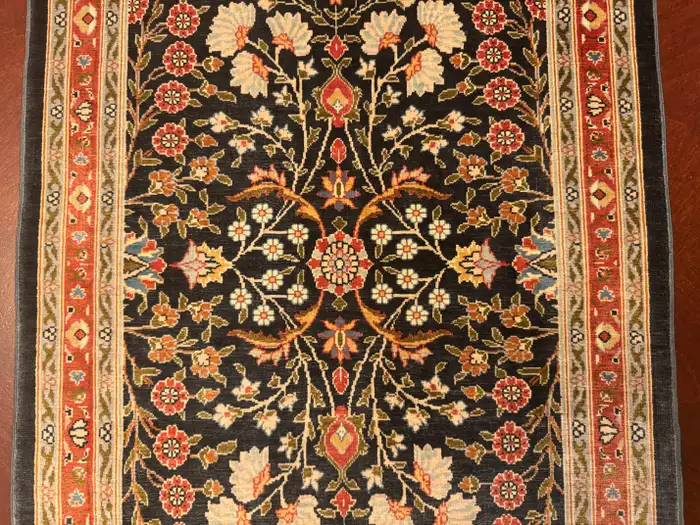 Extremely Fine Turkish Hereke Silk Rug - Image 11