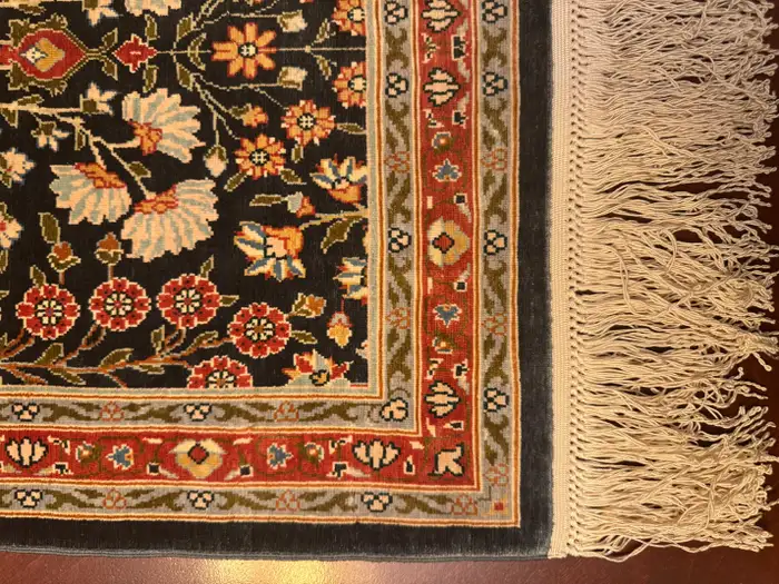 Extremely Fine Turkish Hereke Silk Rug - Image 13