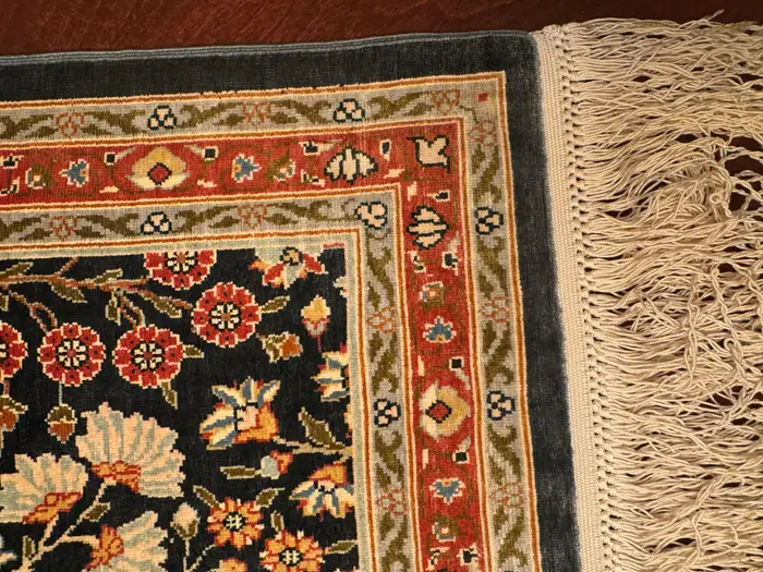 Extremely Fine Turkish Hereke Silk Rug - Image 14