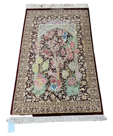 Extremely Fine Persian Silk Qum Rug/Carpet