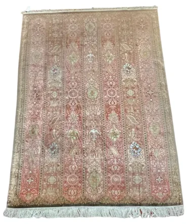 Extremely Fine Silk Persian Qum Rug/Carpet