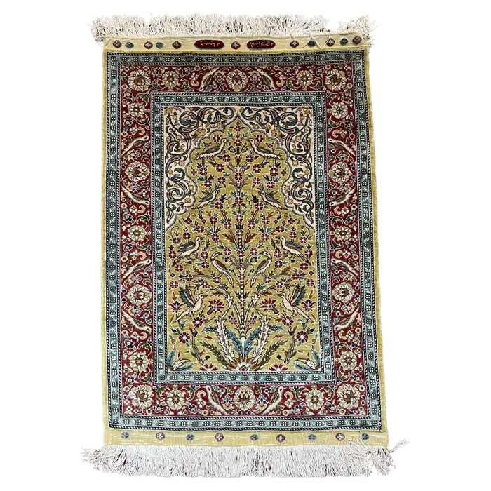 Very Fine Turkish Silk Hereke Rug/Carpet