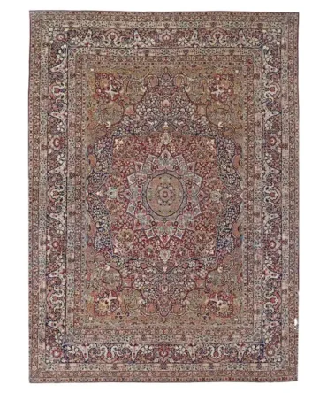 Antique KirmanShah/Laver Kirman Persian Carpet