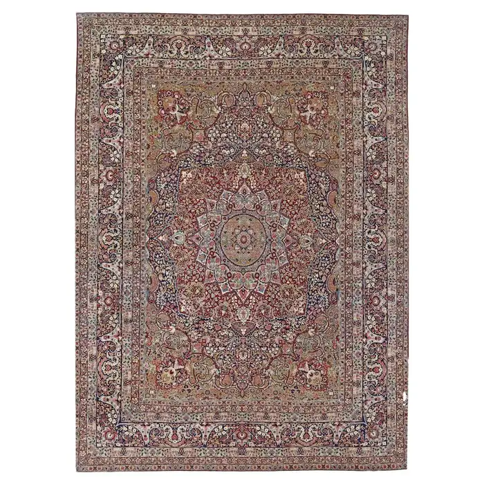 Antique KirmanShah/Laver Kirman Persian Carpet