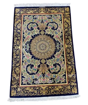 Extremely Fine Persian Silk Qum Rug