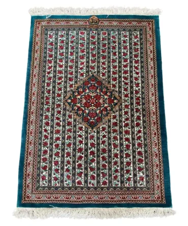 Extremely Fine Persian Silk Qum Rug