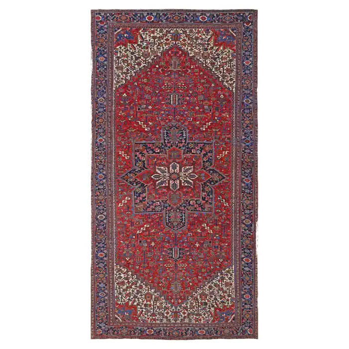 Semi Antique Persian Heriz Rug
