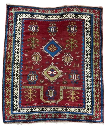 Antique Fachralo Kazak Rug