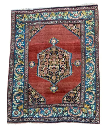 Antique Persian Bijar Rug