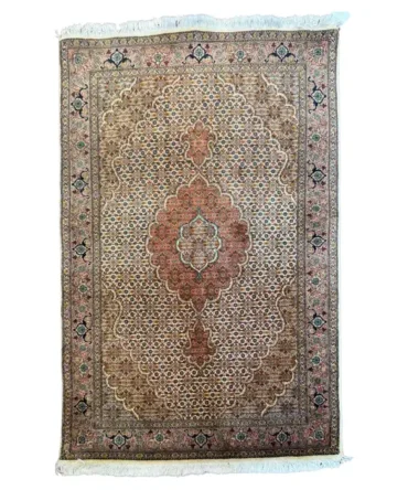 Vintage Persian Tabriz Mahi Rug