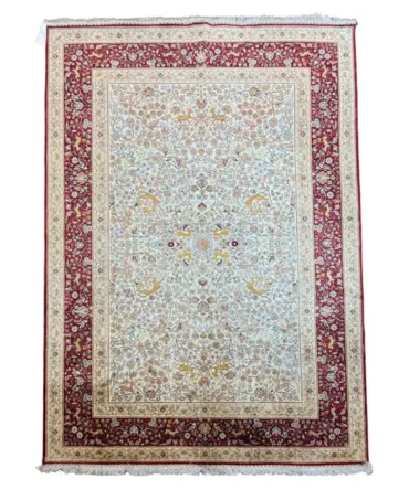 Extremely Fine Silk Hereke Rug