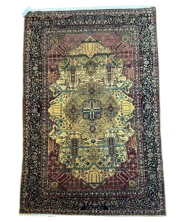 Antique Persian Kashan Rug